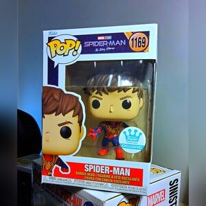 Funko Pop 1169 Spider-Man Iron Spider Suit Maskless Hoodless Exclusive